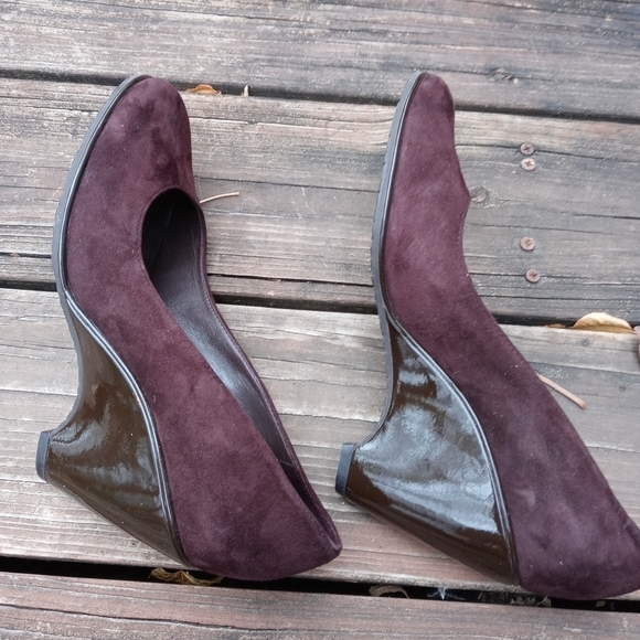 Cole Haan NikeAir Pumps 3.5" Heels Brown Suede Size 8.5B EUC. 126pem - Picture 7 of 10